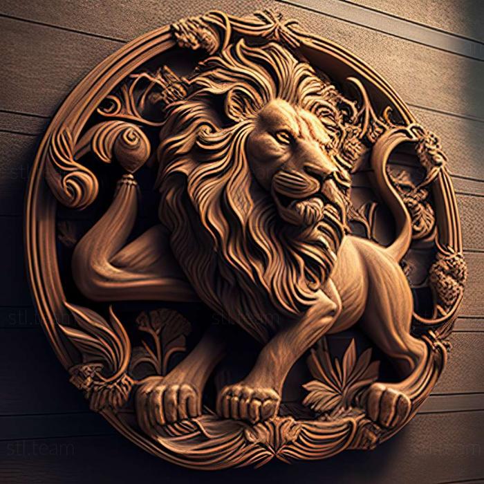 3D модель Знаменита тварина Gripsholm Lion (STL)